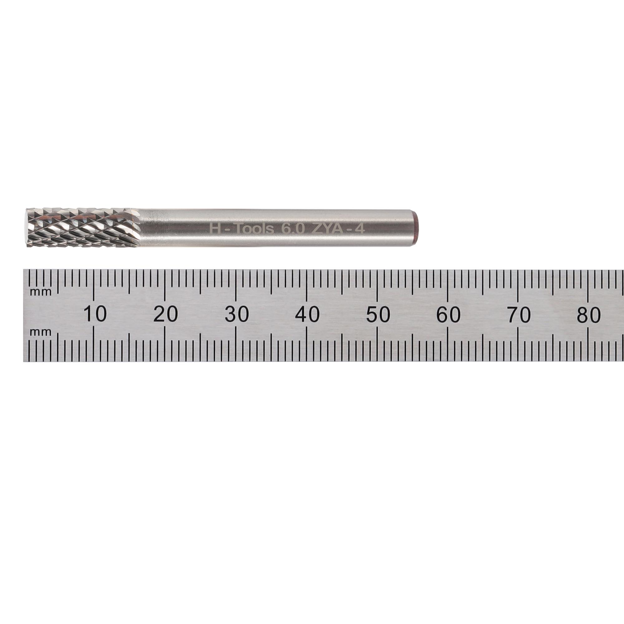 Бор-фреза твердосплавная H-Tools A(ZYA) 6,0x16x61x6мм HM 116010HT