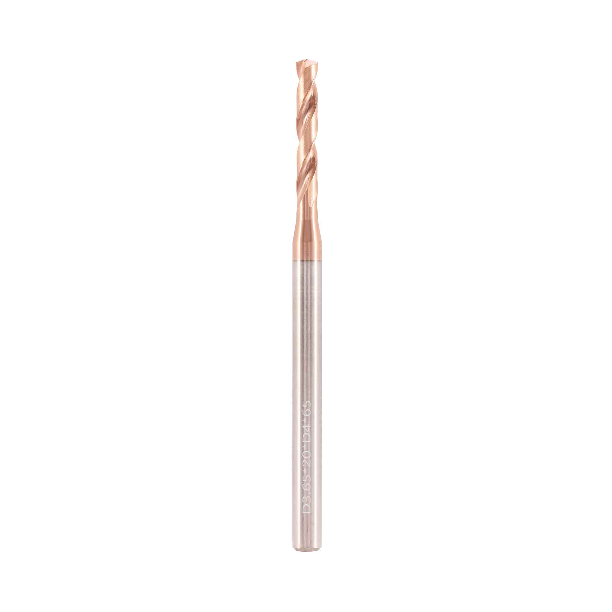 Сверло твердосплавное 3,65x65/20мм d04 VHM TiSiN 140° 60HRC BSKT BSE066D004-3,65