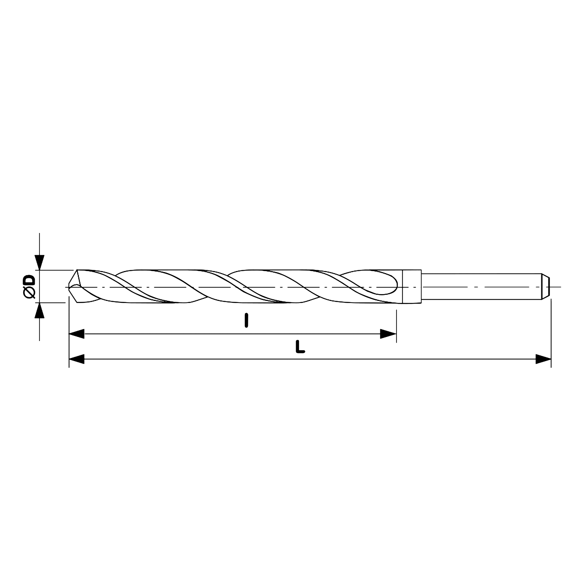 Сверло по металлу Ruko 12x151/101мм DIN338 HSS-G h8 5xD 118° d=10мм 2004120