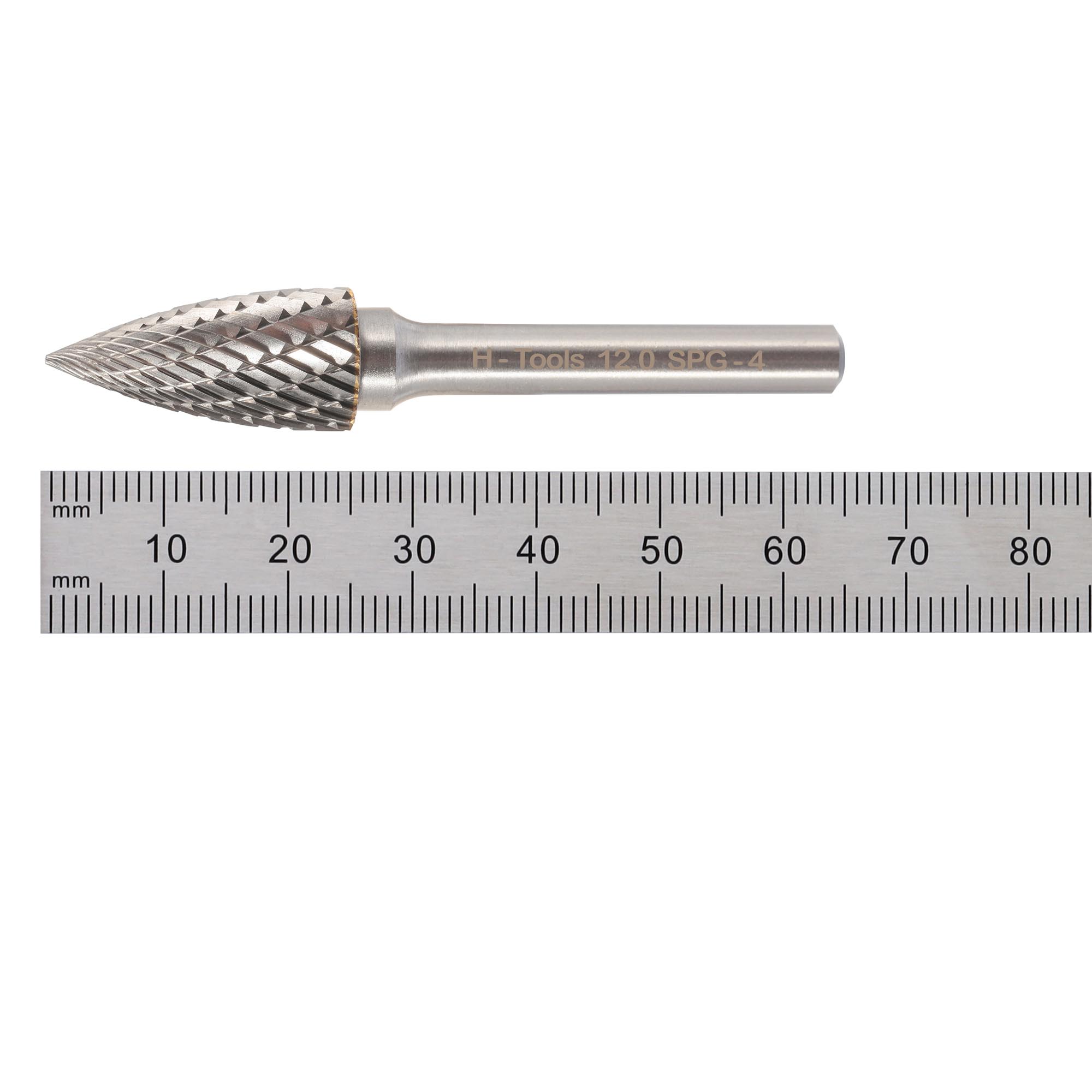 Бор-фреза твердосплавная H-Tools G(SPG) 12,0x25x65x6мм HM 116028HT