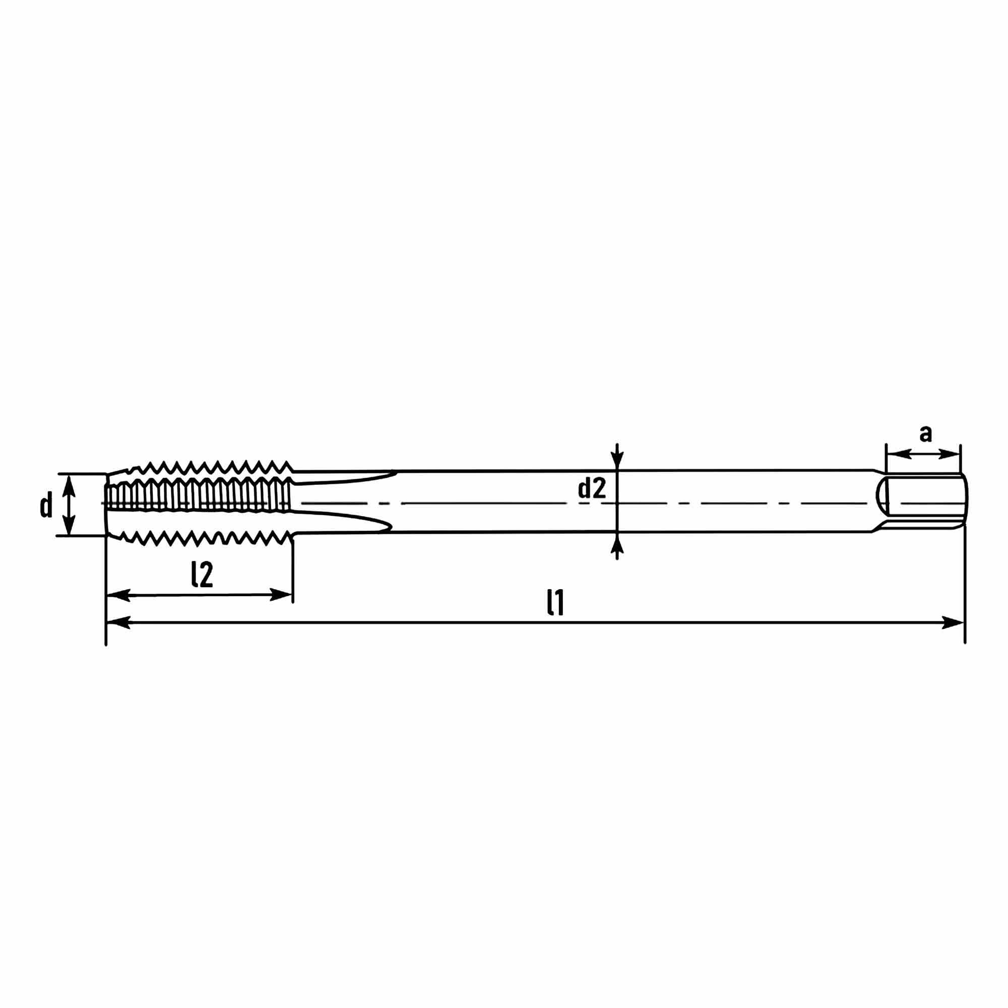 Метчик машинный H-Tools HSSEV3 UNEF 3/8"-32 83323HT