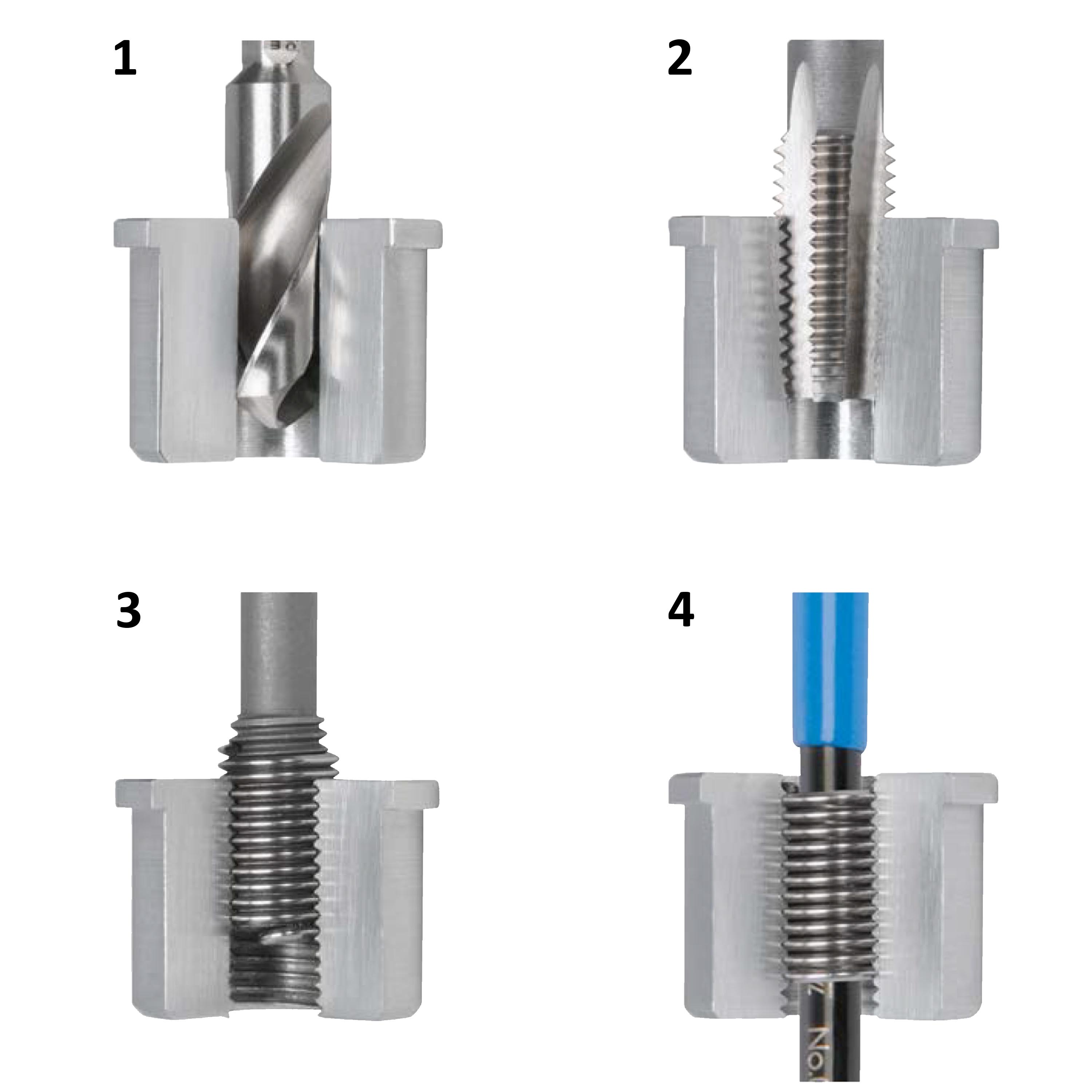 Вставка резьбовая М16х2,0 DIN8140S (Нерж. Сталь) 3,0xD 6h V-COIL 1шт Volkel 07634