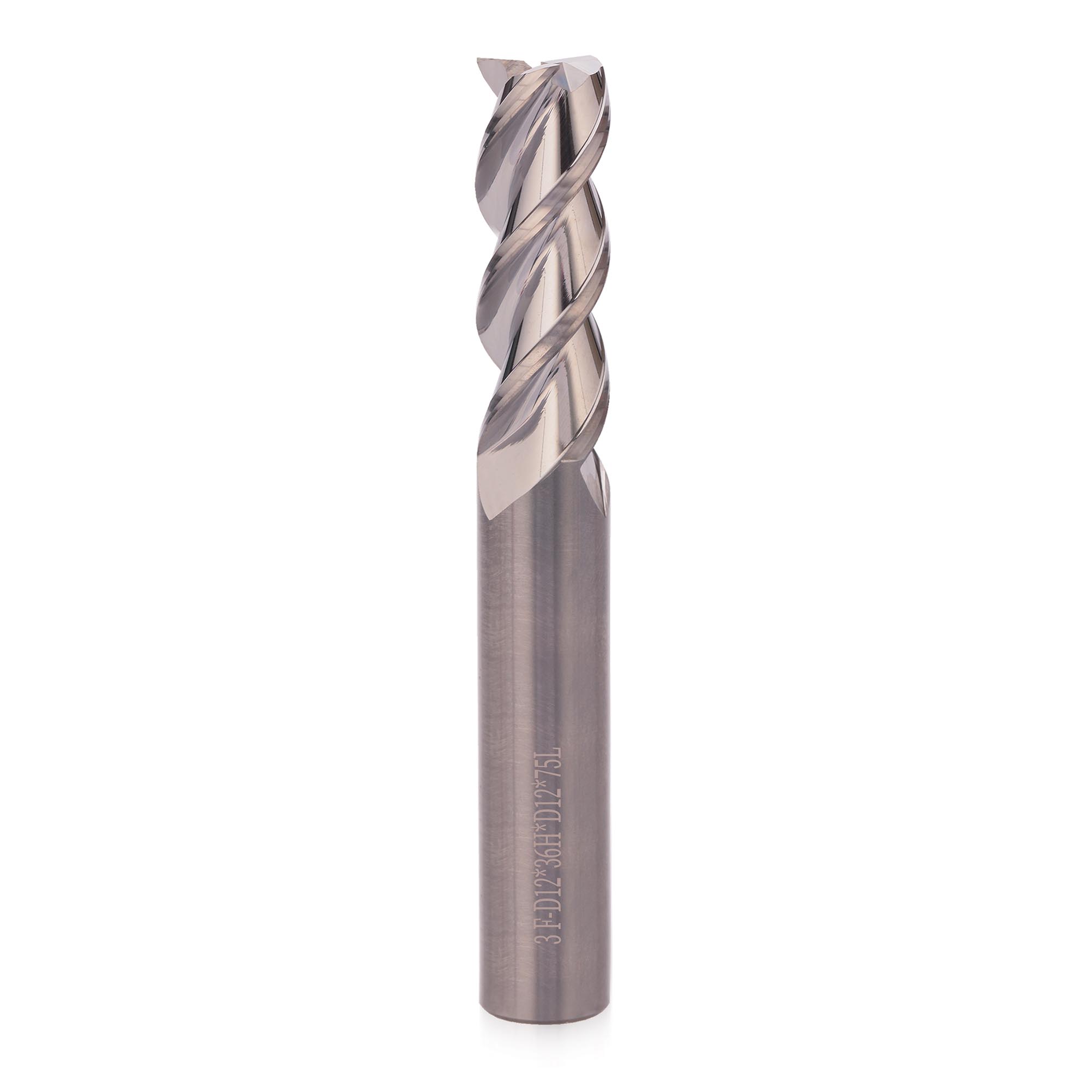 Фреза твердосплавная по алюминию H-Tools 12x75/36мм d12 3z A55 6729-120