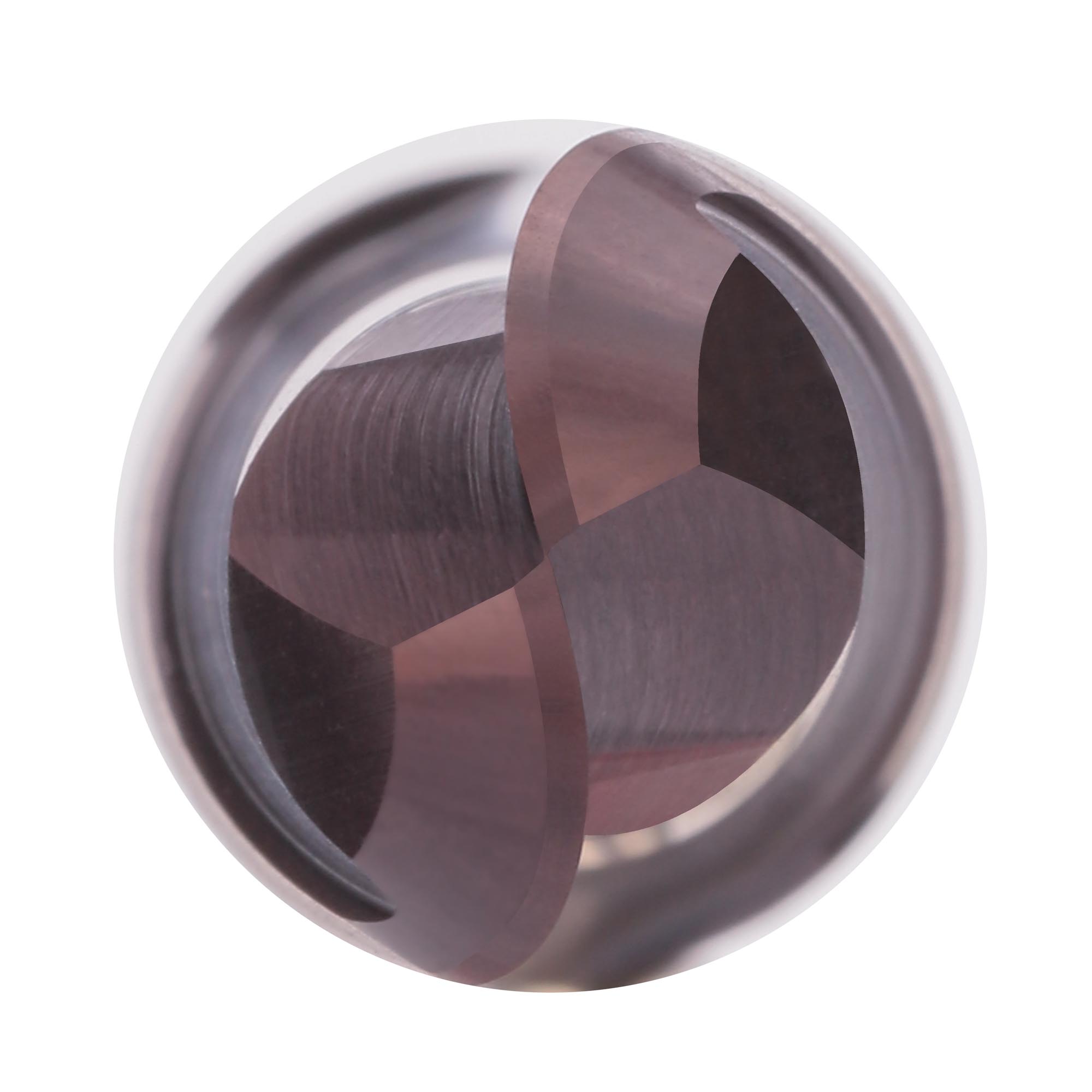 Фреза твердосплавная радиусная H-Tools 6,0x150/12мм d06 2z 55HRC P20 TiALN 19975-060