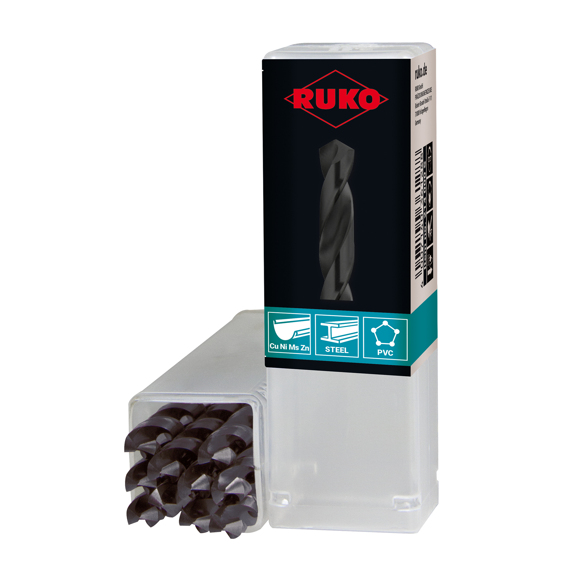 Сверло по металлу Ruko 10,8x142/94мм DIN338 HSS-G h8 5xD 118° 214108S