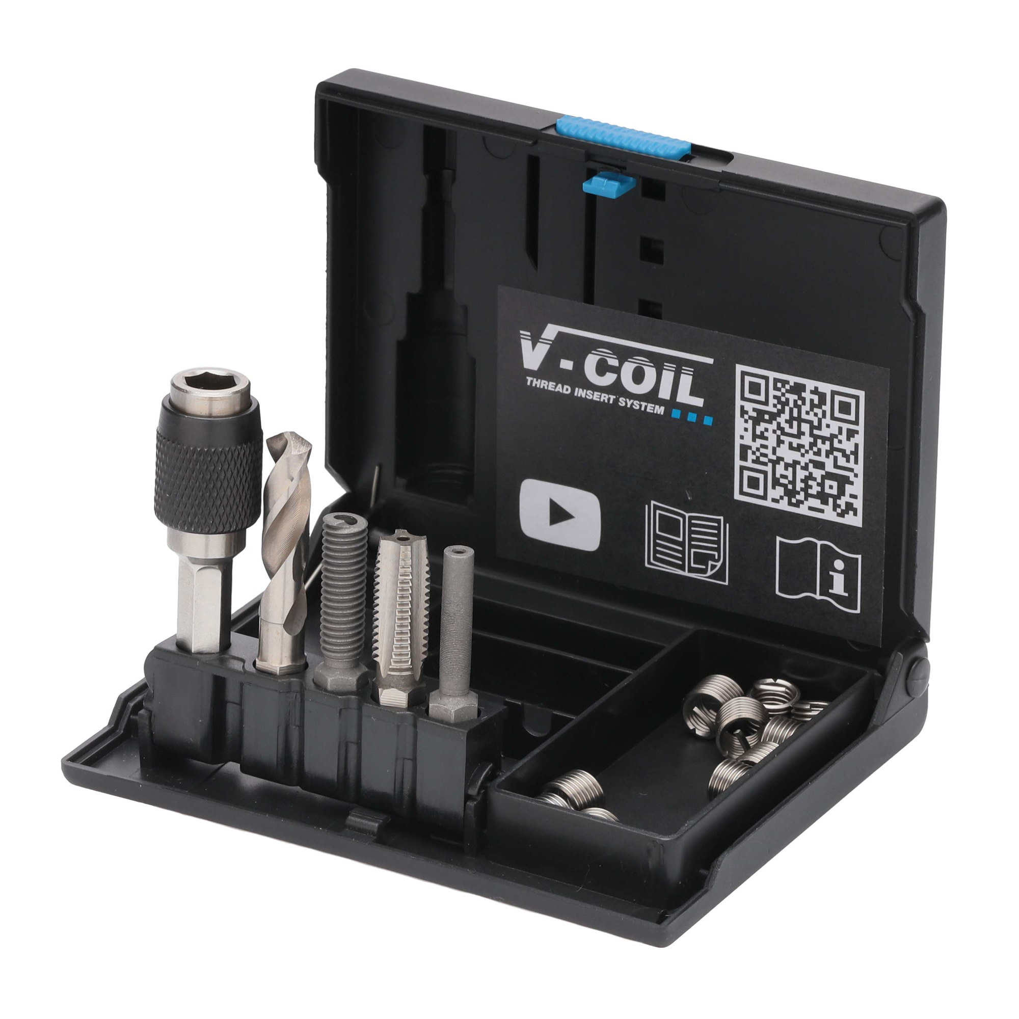 Набор для восстановления резьбы М 2,5х0,45 15пр V-Coil Rapid Volkel 04303